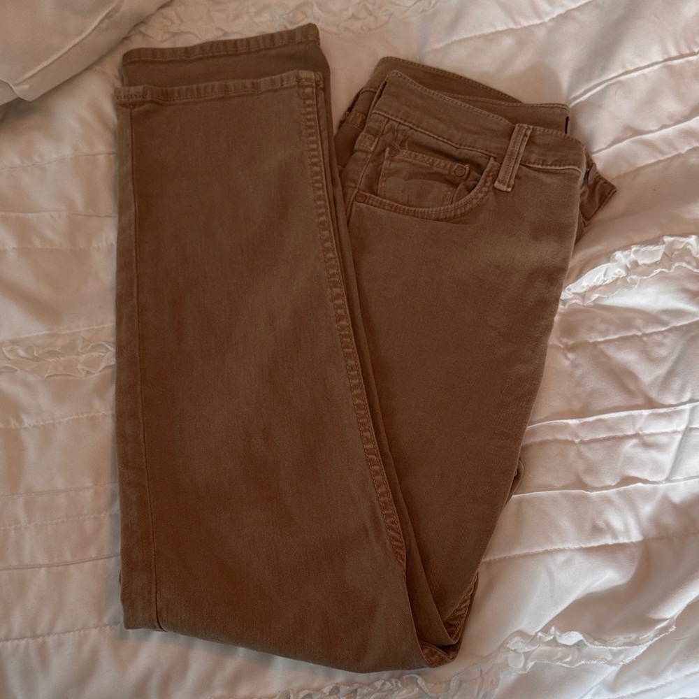 Mother The Tomcat Jeans, Chalk it Up tan wash, Size 26, Excellent condition